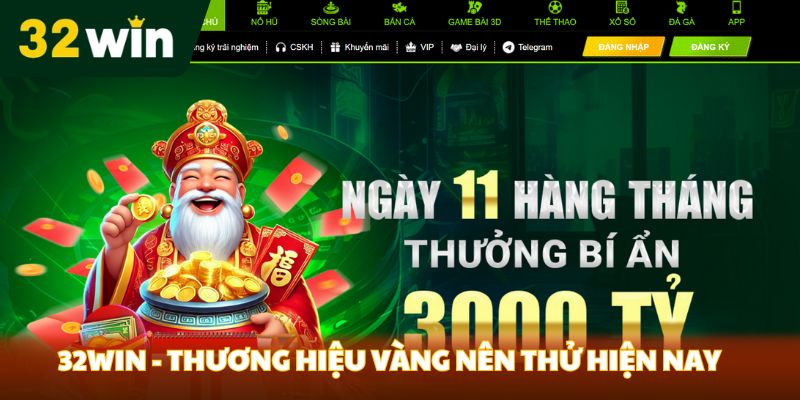 32Win - Thương hiệu vàng nên thử hiện nay